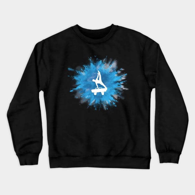 Mens Gymnastics Explosion Crewneck Sweatshirt by FlexiblePeople